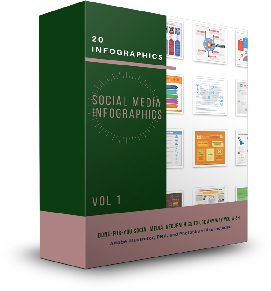 20 Social Media Infographics Vol 1 - Shop People Of The Mind